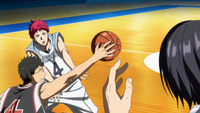 Akashi's pass is intercepted