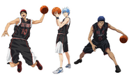 Anime Kuroko, Kagami and Aomine