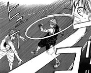 Kuroko uses his Cyclone Pass