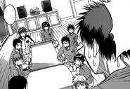 Seirin at Kagami's place