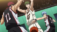 Kuroko stops Midorima from shooting