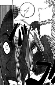 Kagami blocks Dad