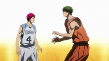 Akashi faces Midorima's new skill anime