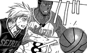 Kuroko steals the ball with Emperor Eye