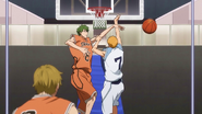 Hayama is blocked by Midorima