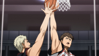 Wakamatsu tries to block Kiyoshi (anime)