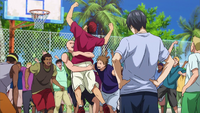 Kagami wins against Himuro anime