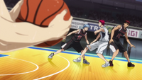 Akashi evades both Kagami and Kuroko