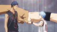 Kuroko and Aomine reconcile