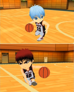 Kuroko and Kagami in the game