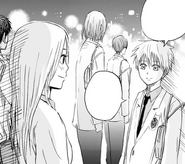 Kuroko thanks Momoi for accompanying him