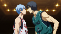 Hanamiya intimidates Kuroko