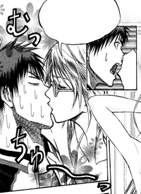 Kagami kissed by Alex