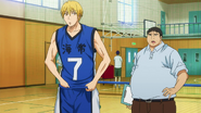 Kise being stopped by his coach