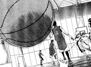 Kuroko vol lla balle de Kasamatsu