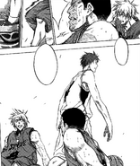 Akashi et l'ankle breaks contre Kimura et Miyaji