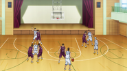 Kuroko in the match against Komagi Middle