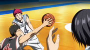 Akashi's pass is intercepted