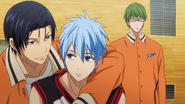 Kuroko with Midorima and Takao