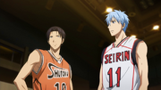 Takao talks to Kuroko before their match