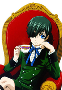 Ciel Phantomhive, first appeared at Comic Market 74 as the back of a double-sided poster