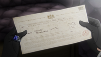 411 Cloudia's death certificate