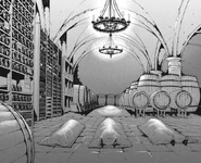 The wine cellar.