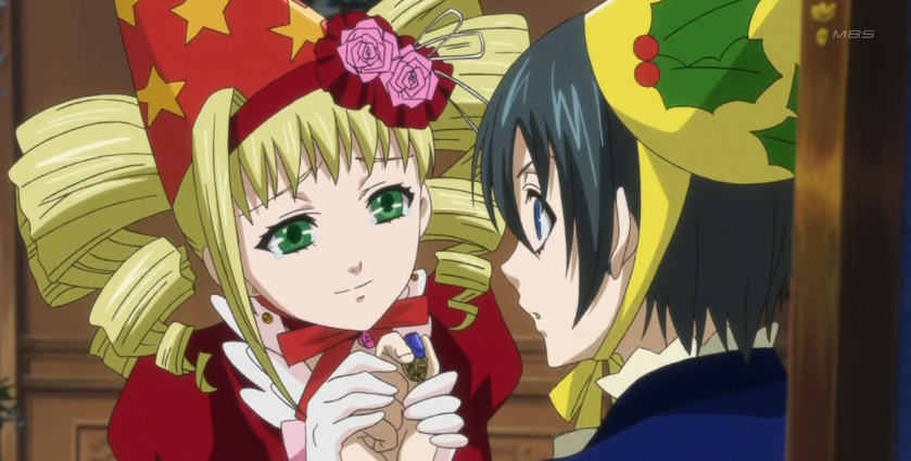 black butler lizzy and ciel kiss