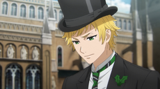 Edward as the new Green Lion Prefect