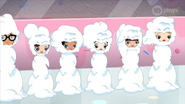 Now Teen Genie covered them in snow.