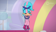 Teen Genie annoyed that HJ5 are instantly suspicious about her ability to grant wishes properly.