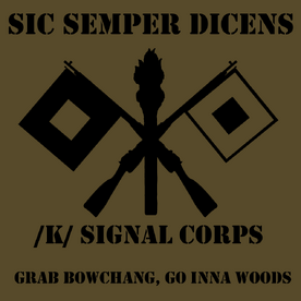 K signal corps patch