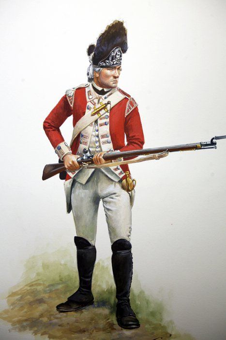 american revolution british soldiers uniforms