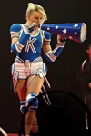 Blue 'Cheer Squad' outfit used for the mainland European shows