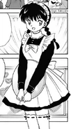 Sakura in a maid costume