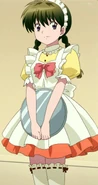 Sakura as a maid