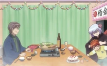 Rinne with his grandparents.