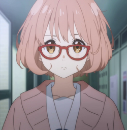 red glasses anime