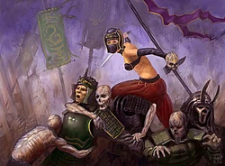 Fatina commanding  in Rokugan