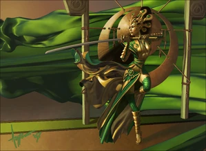 Akasha wielding Jiyu