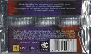 Crystal Katana L5R Legend of the Five Rings CCG Anvil of Despair 1996