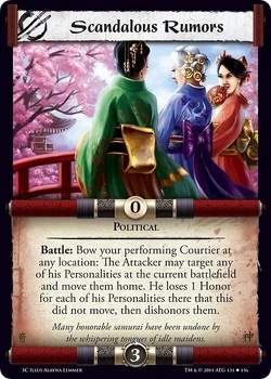 Scandalous Rumors/card | L5r: Legend of the Five Rings Wiki | Fandom