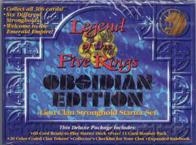 Obsidian Edition CCG set | L5r: Legend of the Five Rings Obsidian Edition CCG set | L5r: Legend of the Five Rings