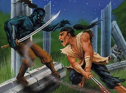 Ginawa fighting a Shadowspawn