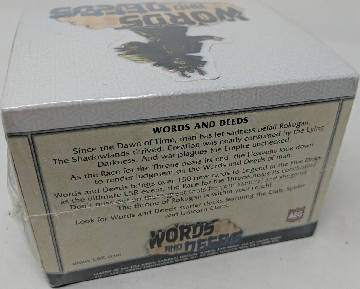 Words and Deeds CCG set | L5r: Legend of the Five Rings Wiki | Fandom