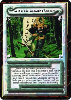 Test of the Emerald Champion/card | L5r: Legend of the Five