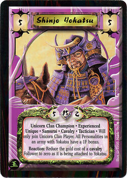 Shinjo Yokatsu Exp/card | L5r: Legend of the Five Rings Wiki Shinjo Yokatsu Exp/card | L5r: Legend of the Five Rings Wiki