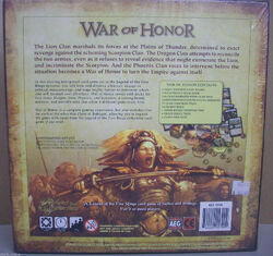 War of Honor back