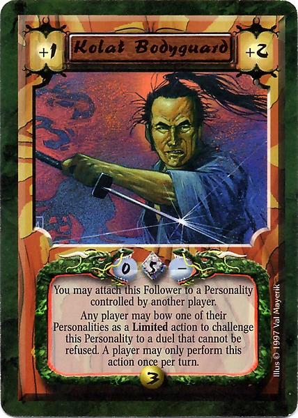 Kolat Bodyguard/card | L5r: Legend of the Five Rings Wiki | Fandom