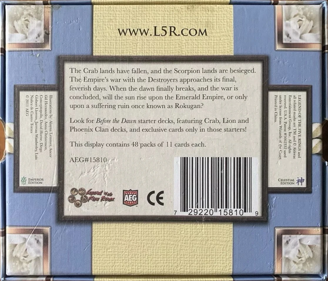 Before the Dawn CCG set | L5r: Legend of the Five Rings Wiki | Fandom Before the Dawn CCG set | L5r: Legend of the Five Rings Wiki | Fandom